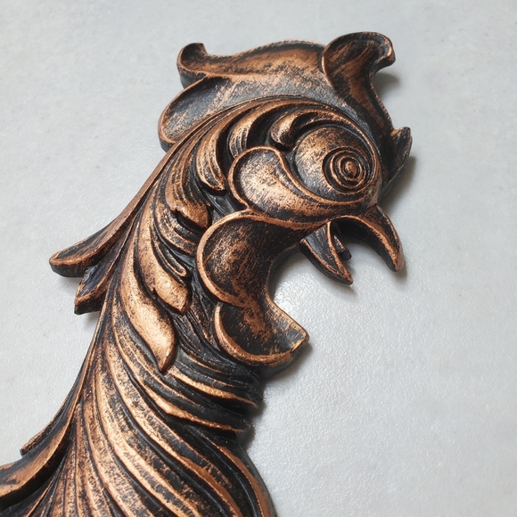Coppercraft Guild Set of Two Fighting Roosters Wall Hanging Vintage MCM - Picture 12 of 13